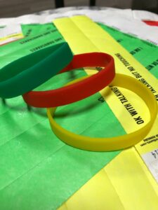 A picture containing of wristbands